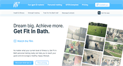 Desktop Screenshot of getfitinbath.co.uk