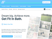 Tablet Screenshot of getfitinbath.co.uk